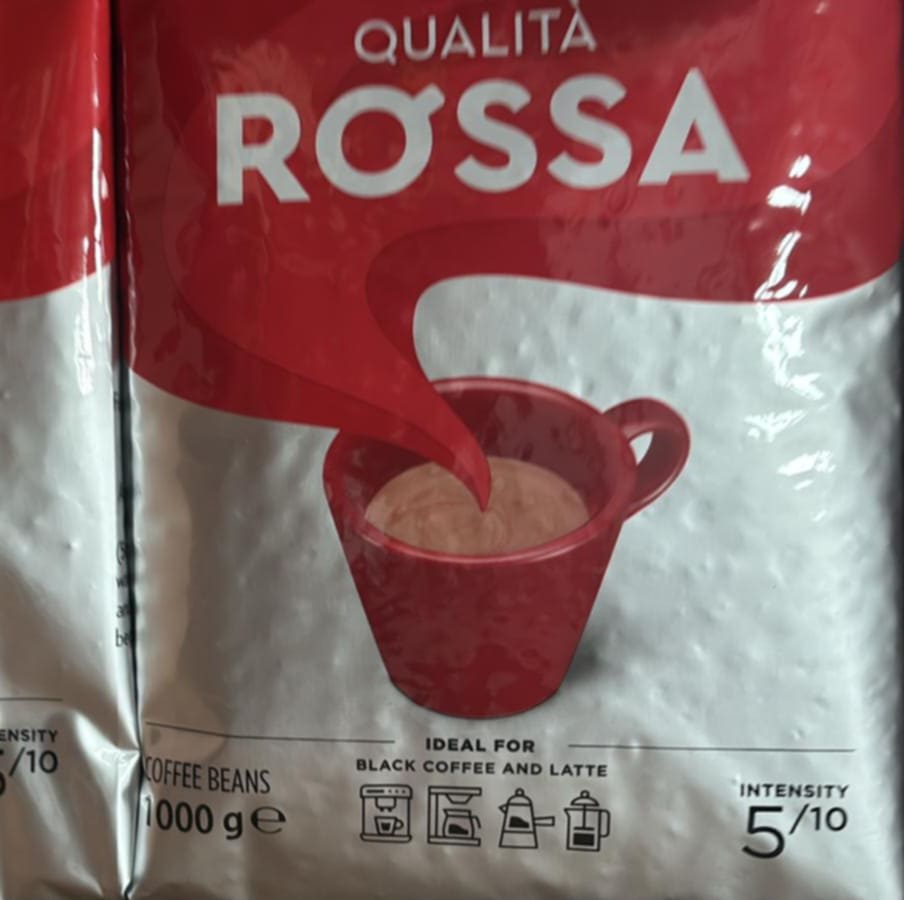 Lavazza Qualità Rossa Coffee Beans 1kg –Medium Roast | Whole Beans | Intensity 5
