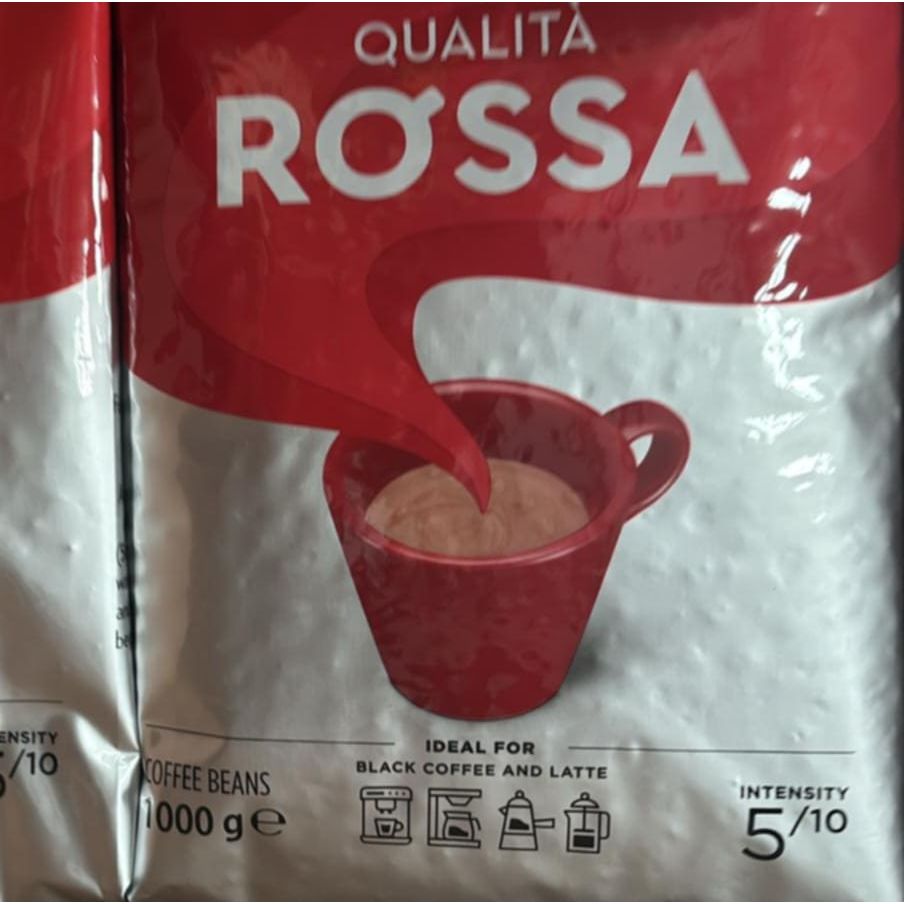 Lavazza Qualità Rossa Coffee Beans 1kg –Medium Roast | Whole Beans | Intensity 5