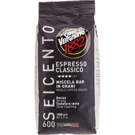 Caffè Vergnano Espresso Classico 600 – Coffee Beans 1kg